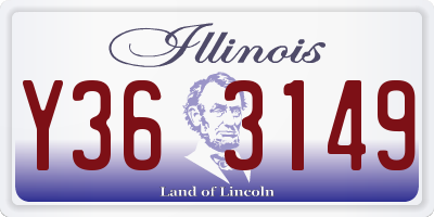 IL license plate Y363149