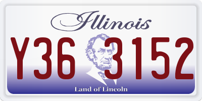 IL license plate Y363152