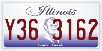 IL license plate Y363162