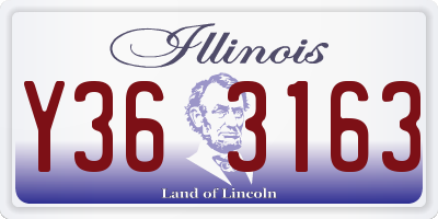IL license plate Y363163
