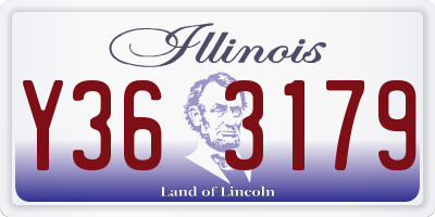 IL license plate Y363179