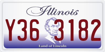 IL license plate Y363182