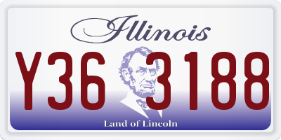 IL license plate Y363188