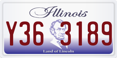 IL license plate Y363189