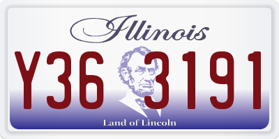 IL license plate Y363191