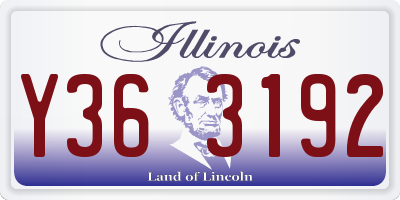 IL license plate Y363192