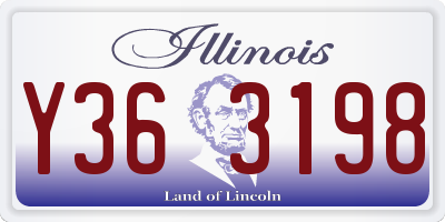 IL license plate Y363198