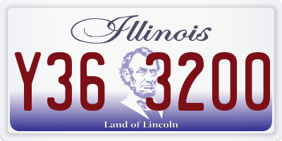 IL license plate Y363200