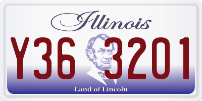 IL license plate Y363201