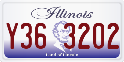 IL license plate Y363202