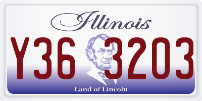 IL license plate Y363203