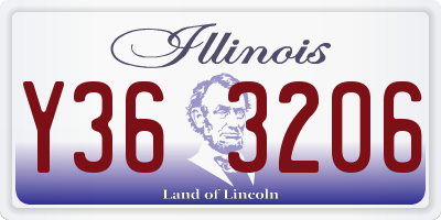 IL license plate Y363206