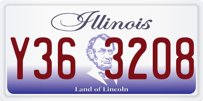 IL license plate Y363208