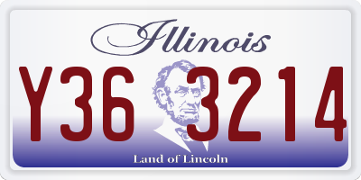 IL license plate Y363214