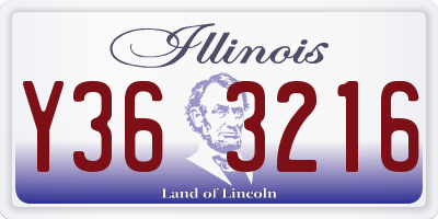 IL license plate Y363216