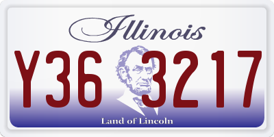 IL license plate Y363217