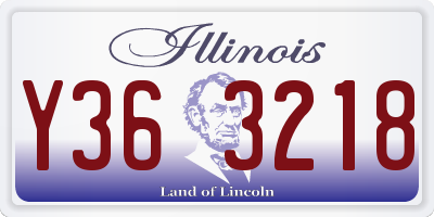 IL license plate Y363218
