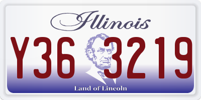 IL license plate Y363219