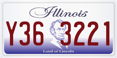 IL license plate Y363221