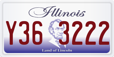IL license plate Y363222