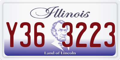 IL license plate Y363223