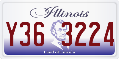 IL license plate Y363224