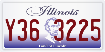 IL license plate Y363225