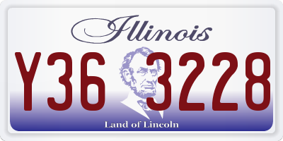 IL license plate Y363228