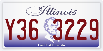 IL license plate Y363229