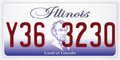 IL license plate Y363230