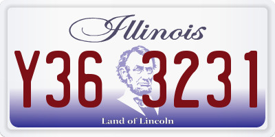 IL license plate Y363231