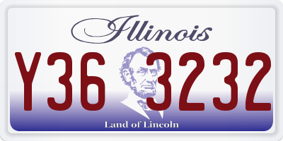 IL license plate Y363232