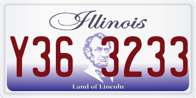 IL license plate Y363233