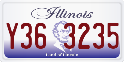 IL license plate Y363235