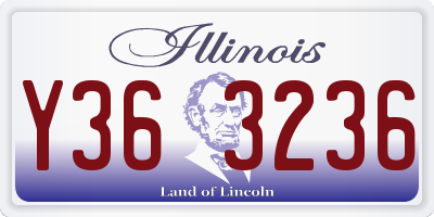 IL license plate Y363236