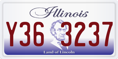 IL license plate Y363237
