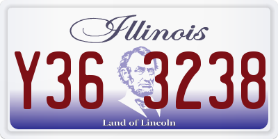 IL license plate Y363238
