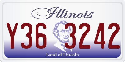 IL license plate Y363242