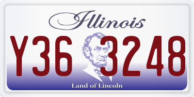 IL license plate Y363248