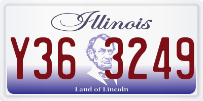 IL license plate Y363249