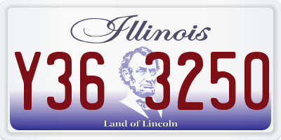 IL license plate Y363250
