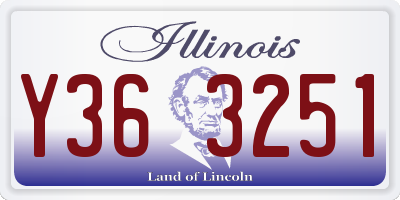 IL license plate Y363251