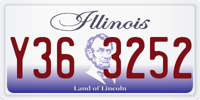IL license plate Y363252