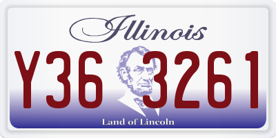 IL license plate Y363261