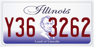 IL license plate Y363262