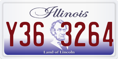 IL license plate Y363264