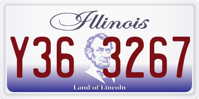 IL license plate Y363267