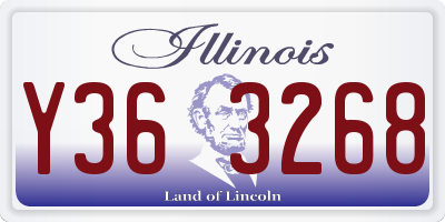 IL license plate Y363268