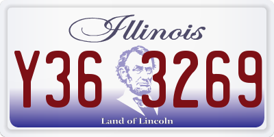 IL license plate Y363269