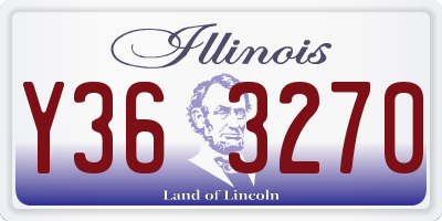 IL license plate Y363270